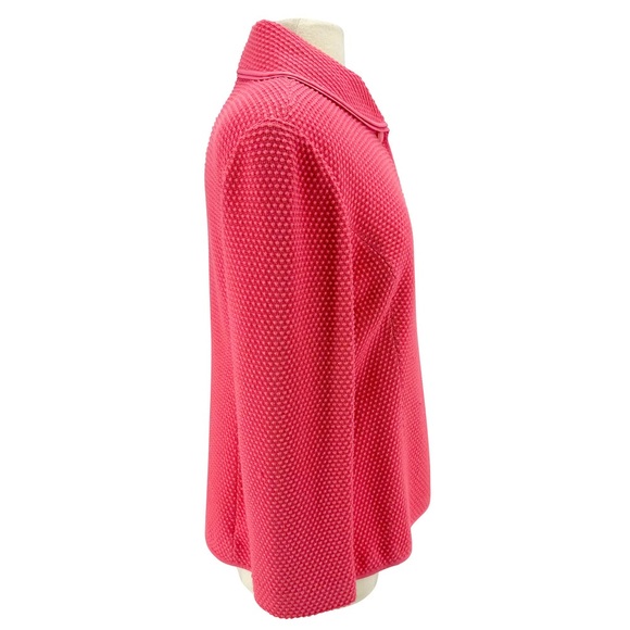 ST. JOHN Collared Pink Knit Button Up Jacket Women’s US Size 6 - Picture 6 of 9